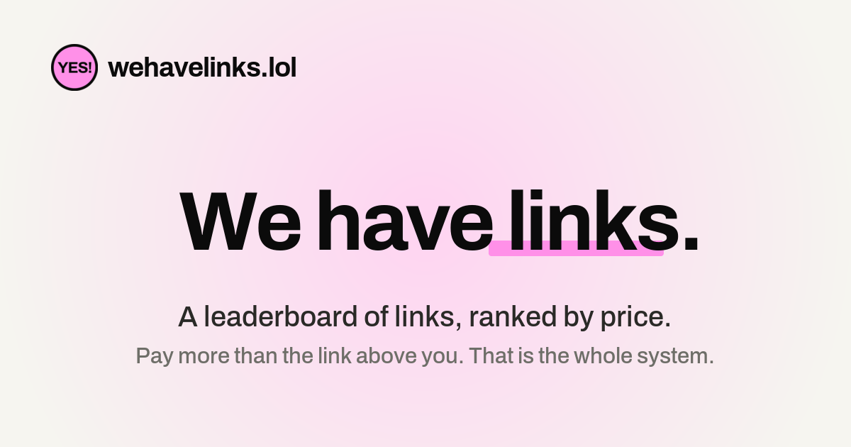 wehavelinks.lol Open Graph preview